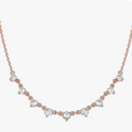 Rose Gold Cubic Zirconia Diamond Necklace