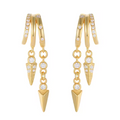 Thick Lightweight Gold Hoop Earrings